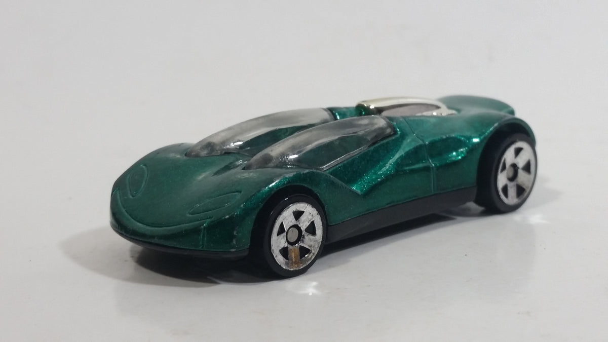 1999 Hot Wheels Double Cross Metalflake Dark Green Die Cast Toy Car Ve ...