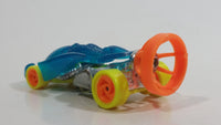 1994 Hot Wheels Top Speed Pipe Jammer Back Burner Blue, Yellow, Orange, Chrome Plastic Die Cast Toy Car Vehicle with Hook Bottom