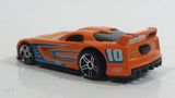 2008 Hot Wheels Top Speed GT Dodge Viper GTS-R Orange Die Cast Toy Super Car Vehicle