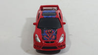 2010 Maisto Marvel Toyota Celica GT-S Spider Man Red Die Cast Toy Super Hero Character Car Vehicle