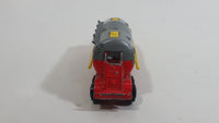 Majorette Semi Powder Transporter Trailer Tanker No. 379 Red Yellow Grey 1/100 Scale Die Cast Toy Car Vehicle
