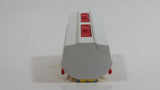 Vintage Majorette Shell Oil Fuel Tanker Trailer Yellow , Red White Die Cast Toy Car Vehicle