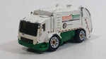 Rare 2005 Matchbox City Works Trash Truck Clean & Green White and Green Die Cast Toy Car Vehicle