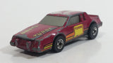 1985 Hot Wheels Crack Ups Hood Basher Stock Car Maroon Turbo Die Cast Toy Car Vehicle Hong Kong