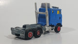 Vintage Majorette Semi Truck Tractor Sky Blue Die Cast Toy Car Rig Vehicle
