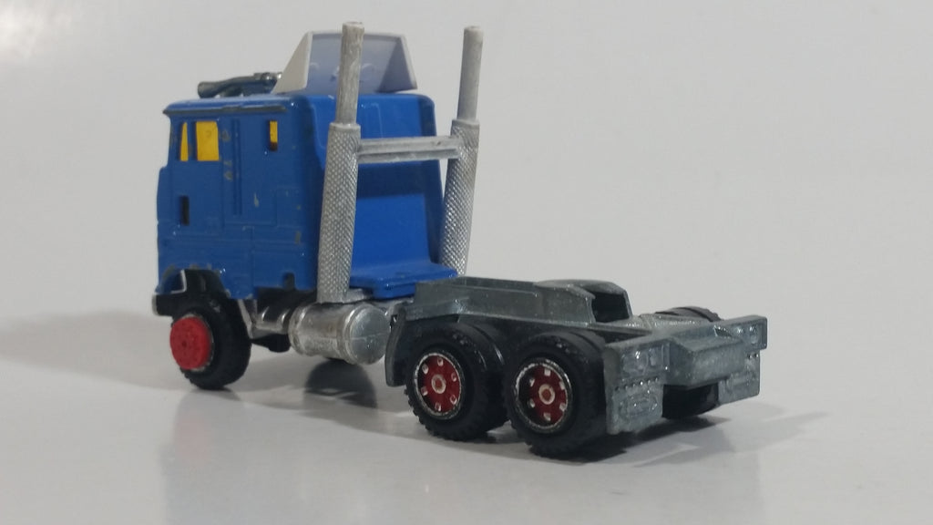 Vintage Majorette Semi Truck Tractor Sky Blue Die Cast Toy Car Rig Veh ...