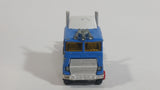 Vintage Majorette Semi Truck Tractor Sky Blue Die Cast Toy Car Rig Vehicle