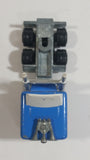 Vintage Majorette Semi Truck Tractor Sky Blue Die Cast Toy Car Rig Vehicle