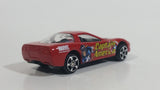 2002 Maisto Marvel Comics Captain America 1997 Chevrolet Corvette Red Die Cast Toy Car Vehicle