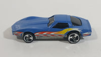 2000 Hot Wheels Chevrolet Corvette Stingray Blue Die Cast Toy Car Vehicle