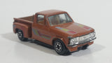 1980s Yatming Chevrolet LUV Stepside Pickup Truck Copper Brown No. 1700 Die Cast Toy Car Vehicle - Made in Thailand