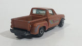 1980s Yatming Chevrolet LUV Stepside Pickup Truck Copper Brown No. 1700 Die Cast Toy Car Vehicle - Made in Thailand