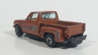 1980s Yatming Chevrolet LUV Stepside Pickup Truck Copper Brown No. 1700 Die Cast Toy Car Vehicle - Made in Thailand