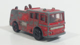 Vintage PlayArt Fire Tender Fire Truck Red Die Cast Toy Car Vehicle - Made in Hong Kong