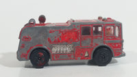 Vintage PlayArt Fire Tender Fire Truck Red Die Cast Toy Car Vehicle - Made in Hong Kong