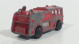 Vintage PlayArt Fire Tender Fire Truck Red Die Cast Toy Car Vehicle - Made in Hong Kong