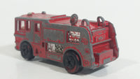 Vintage PlayArt Fire Tender Fire Truck Red Die Cast Toy Car Vehicle - Made in Hong Kong