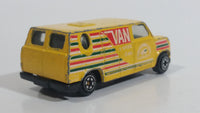 Vintage Yatming Ford Econoline E-150 Van Yellow "International Tournament" 5-Speed 4WD Die Cast Toy Car Vehicle No. 1501