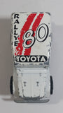 Majorette No. 277 Toyota 4x4 White Rallye 80 Star 1/53 Scale Die Cast Toy Car Vehicle with Opening Rear Window