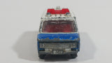 Vintage 1977 Tomy Tomica Chevrolet Chevy Van Sheriff Police Cops No. F22 White Blue 1/79 Scale Die Cast Toy Car Emergency Rescue Vehicle Made in Japan