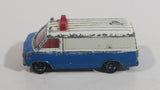 Vintage 1977 Tomy Tomica Chevrolet Chevy Van Sheriff Police Cops No. F22 White Blue 1/79 Scale Die Cast Toy Car Emergency Rescue Vehicle Made in Japan