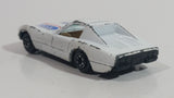 Yatming No. 1002 Chevrolet Corvette Racer White Die Cast Toy Car Vehicle