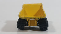 Vintage Zylmex P380 Dump Truck Yellow Die Cast Toy Car Construction Equipment Vehicle