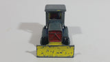 Vintage PlayArt Tractor Bulldozer Yellow Red Blue Bar Metal Die Cast Toy Car Construction Vehicle Made in Hong Kong