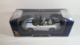 Yatming Road Signature Collector's Edition 1999 Pontiac Firebird Trans Am Convertible White with Blue Stripes 1/18 Scale Die Cast Toy Car Vehicle In Box