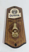 Vintage Olympia Brewing Company Metal & Wooden Wall Mount Beer Bottle Opener - North Columbia Trading Company Enderby, B.C.