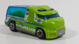2011 Hot Wheels City Works Rapid Response Ambulance Lime Green Die Cast Toy Car Emergency Rescue Vehicle