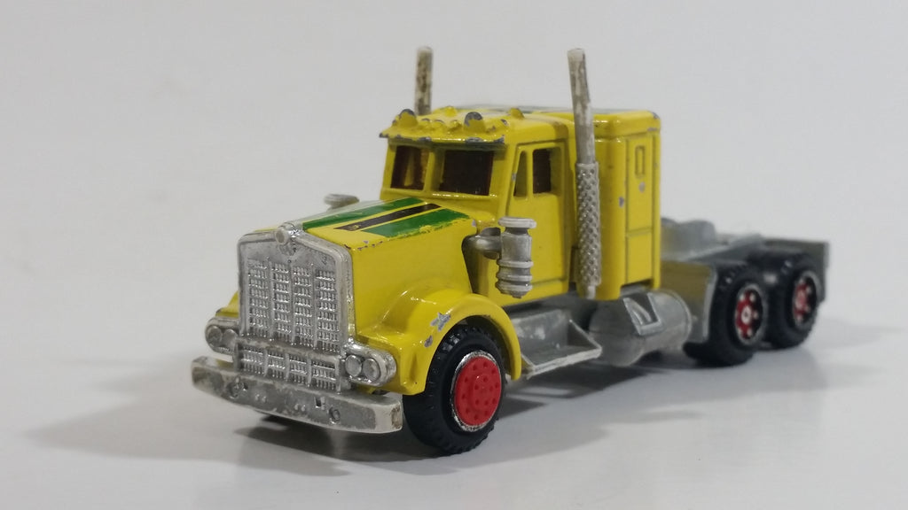 Majorette Kenworth Semi Tractor Truck Rig Yellow 1/87 Scale Die Cast T ...