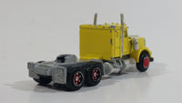 Majorette Kenworth Semi Tractor Truck Rig Yellow 1/87 Scale Die Cast Toy Car Vehicle - with Opening Hood