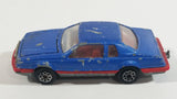 Vintage Majorette Ford Thunderbird Blue 1/63 Scale Die Cast Toy Car Vehicle with Opening Hood