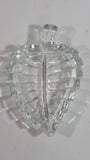 Leaf Shaped Clear Glass Ash Tray Smoking Collectible