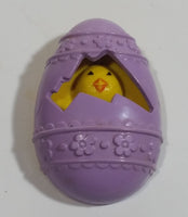Vintage 1977 Avon Purple and Yellow Easter Egg Chick Pin