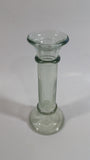Vintage 7" Tall Heavy Glass Candlestick Holder Bud Vase