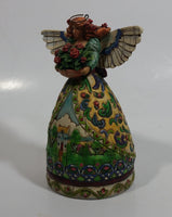 2006 Enesco Jim Shore Designs Heartwood Creek 4006721 "Summer Restores The Soul" Highly Detailed Resin Angel Figurine Ornament 4 1/2 inch Tall