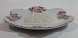 Saji Fine China Plate "I love you more today than yesterday but less than tomorrow." Made in Japan