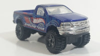 2013 Hot Wheels Team: Ford Racing 1997 Ford F-150 Lifted 4x4 Truck Blue Die Cast Toy Car Vehicle