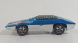 2002 Hot Wheels Red Lines Side Kick Metalflake Blue Die Cast Toy Car Vehicle RL