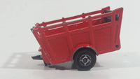 Vintage Majorette No. 323 Animal Trailer Red Die Cast Toy Farm Farming Vehicle