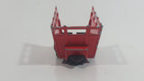 Vintage Majorette No. 323 Animal Trailer Red Die Cast Toy Farm Farming Vehicle