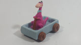 1990 Hanna Barbera Dino on Grey Stone Cart Vehicle McDonald's Happy Meal
