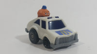 1985 McDonald's Happy Meal Fast Macs Officer Big Mac Character White Pull Back Toy Car Vehicle