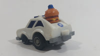 1985 McDonald's Happy Meal Fast Macs Officer Big Mac Character White Pull Back Toy Car Vehicle