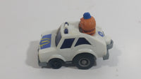 1985 McDonald's Happy Meal Fast Macs Officer Big Mac Character White Pull Back Toy Car Vehicle