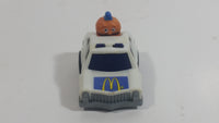 1985 McDonald's Happy Meal Fast Macs Officer Big Mac Character White Pull Back Toy Car Vehicle