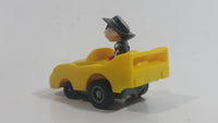 1988 McDonald's Turbo Macs The Hamburgler Yellow Toy Pull Back Friction Motorized Plastic Toy Car Vehicle - Happy Meals