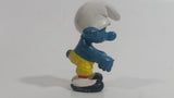 Vintage 1978 Peyo Smurf Character Golfing Golfer PVC Toy Figure - No Club